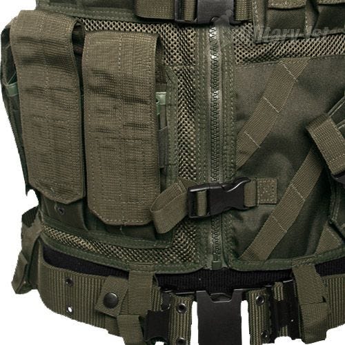 Mil-Tec gilet tattico USMC in verde oliva