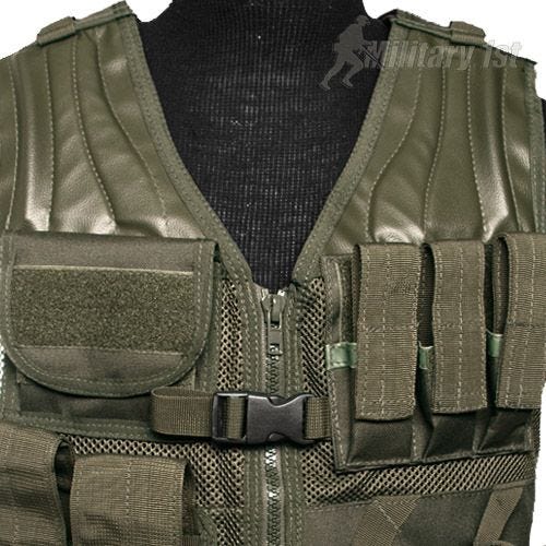 Mil-Tec gilet tattico USMC in verde oliva