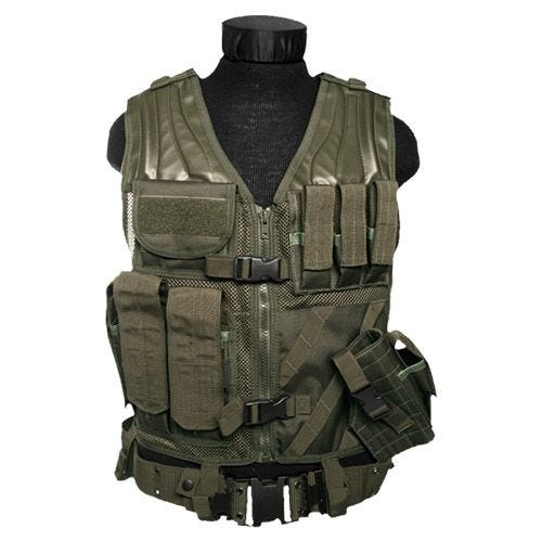 Mil-Tec gilet tattico USMC in verde oliva