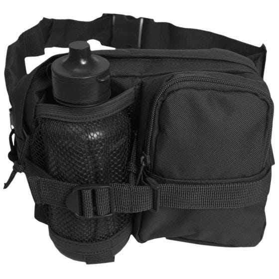Mil-Tec marsupio con borraccia in nero