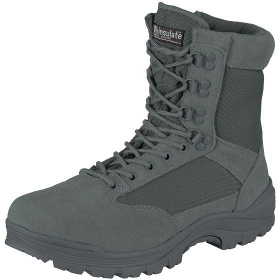 Mil-Tec stivali tattici con zip laterale in Urban Grey