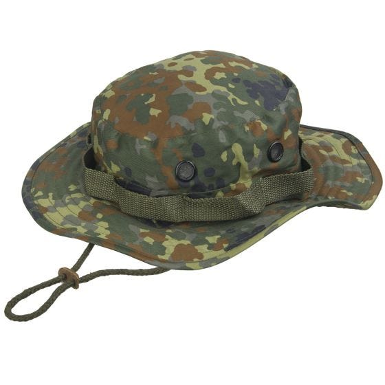 Mil-Tec cappello jungle hat in Flecktarn