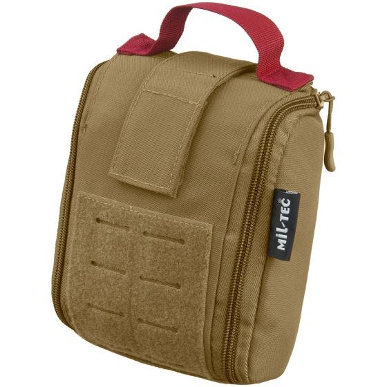 Mil-Tec astuccio Individual per kit primo soccorso tagliato a laser in Coyote