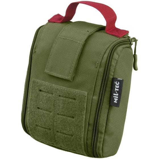 Mil-Tec astuccio Individual per kit primo soccorso tagliato a laser in verde oliva