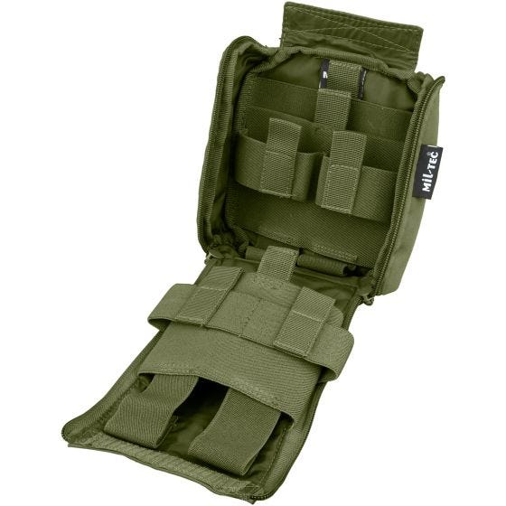 Mil-Tec astuccio Individual per kit primo soccorso tagliato a laser in verde oliva