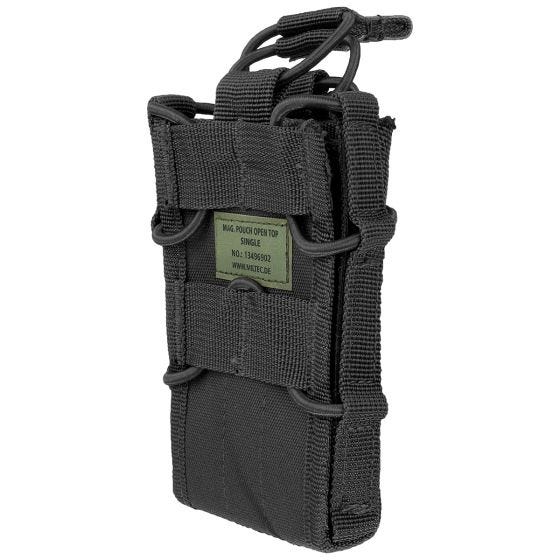 Mil-Tec astuccio per caricatore singolo aperto in nero