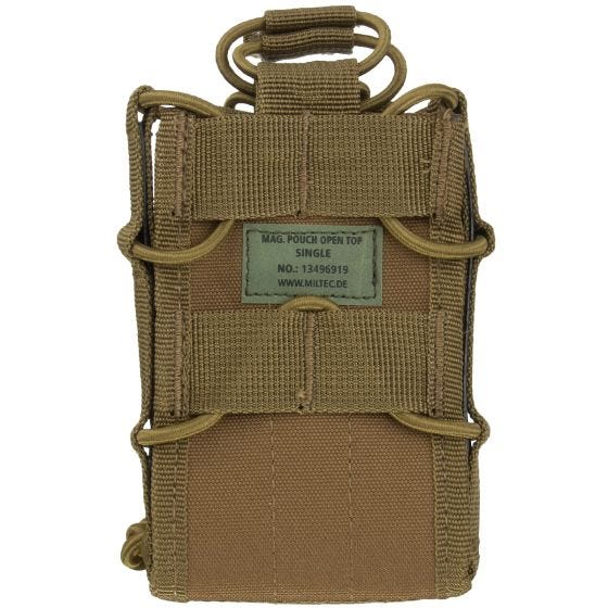 Mil-Tec astuccio per caricatore singolo aperto in Dark Coyote