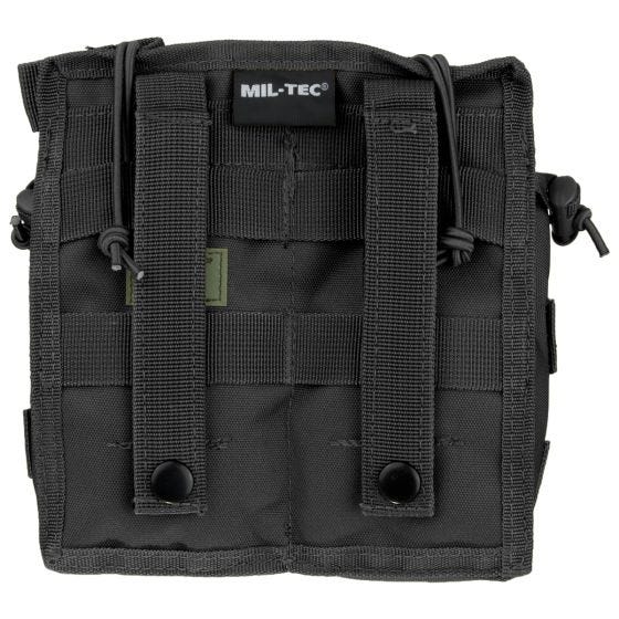 Mil-Tec astuccio per caricatore doppio aperto in nero