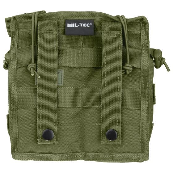 Mil-Tec astuccio per caricatore doppio aperto in verde oliva