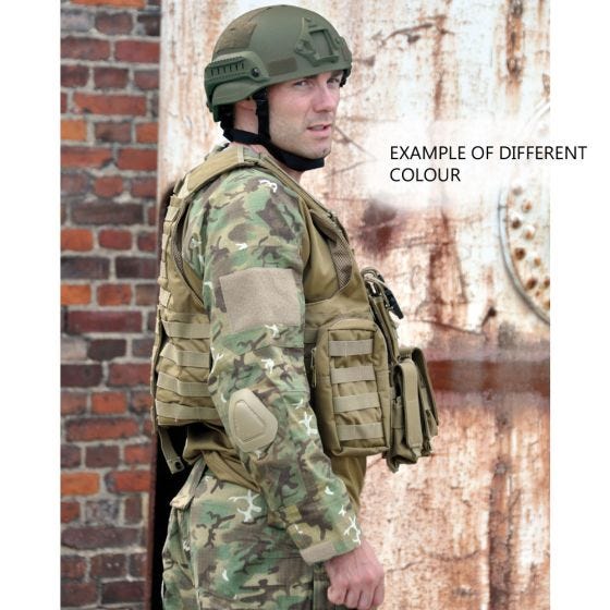 Mil-Tec gilet Combat MOLLE M.Release in verde oliva
