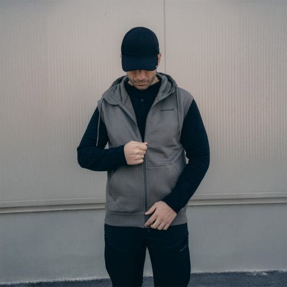 Pentagon smanicato in felpa Thepsis in Wolf Grey