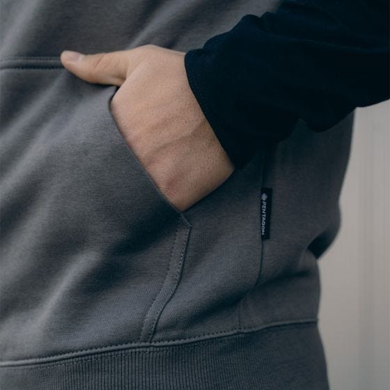 Pentagon smanicato in felpa Thepsis in Wolf Grey