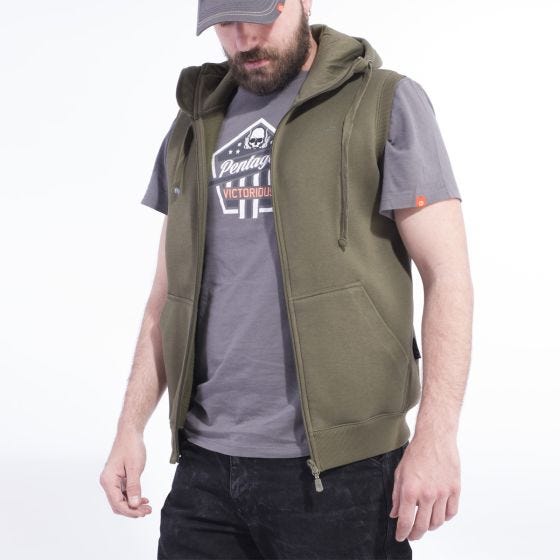 Pentagon smanicato in felpa Thepsis in Wolf Grey