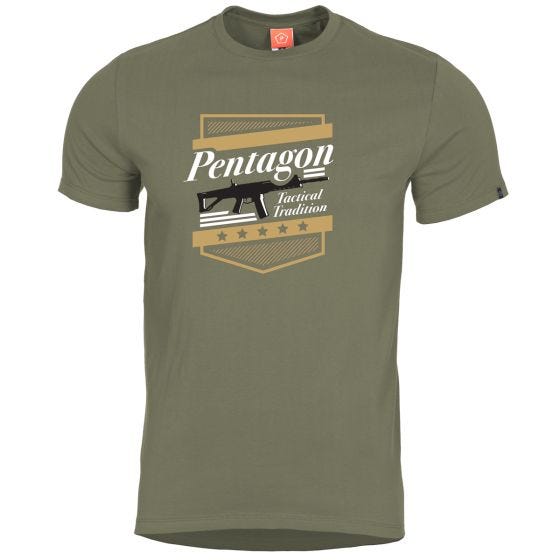 Pentagon T-shirt Ageron A.C.R. in verde oliva