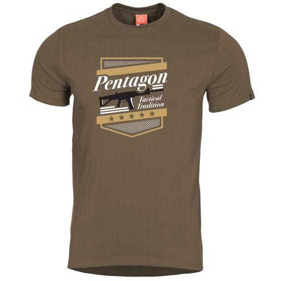 Pentagon T-shirt Ageron A.C.R. in Terra Brown