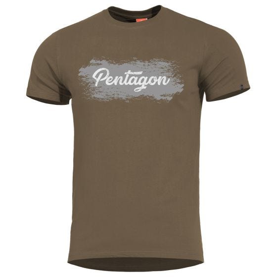 Pentagon T-Shirt Ageron Grunge in Terra Brown