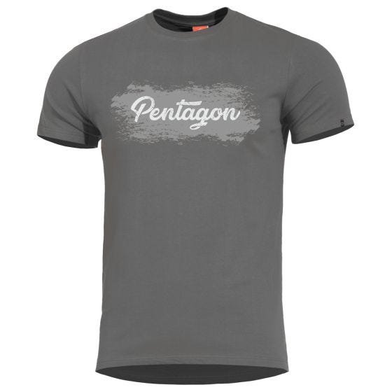 Pentagon T-Shirt Ageron Grunge in Wolf Grey