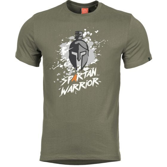 Pentagon T-Shirt Ageron Spartan Warrior in verde oliva