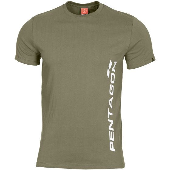 Pentagon T-shirt Ageron Pentagon Vertical in verde oliva