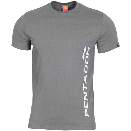 Pentagon T-shirt Ageron Pentagon Vertical in Wolf Grey