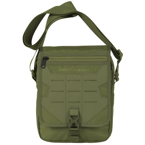 Pentagon borsa messenger utility in verde oliva