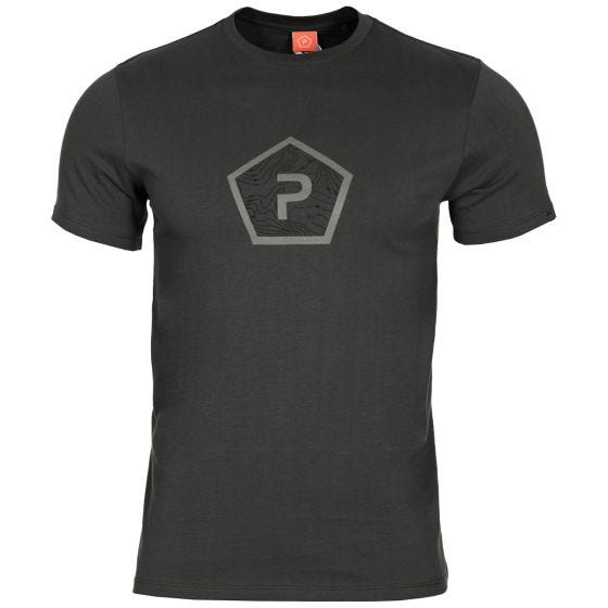 Pentagon T-shirt Ageron Pentagon Shape in nero