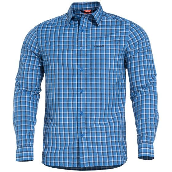Pentagon camicia a maniche lunghe Snoop in Blue Checks