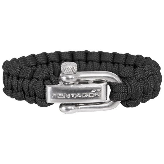 Pentagon bracciale Survival in nero