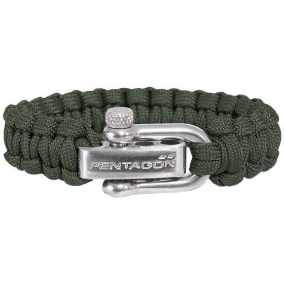 Pentagon bracciale Survival in Camo Gree