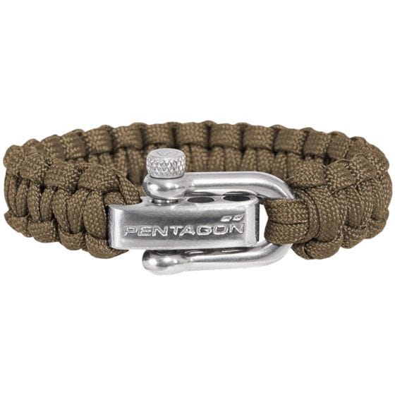 Pentagon bracciale Survival in Coyote