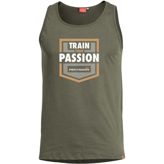 Pentagon canotta Astir Train Your Passion in verde oliva
