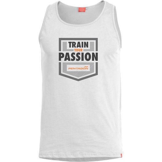 Pentagon canotta Astir Train Your Passion in bianco