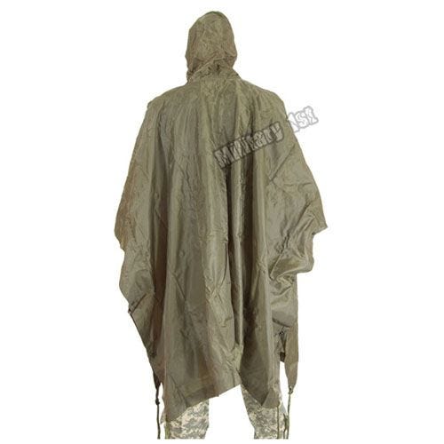 Poncho impermeabile in Ripstop in verde oliva