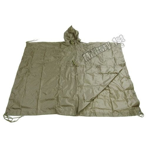 Poncho impermeabile in Ripstop in verde oliva