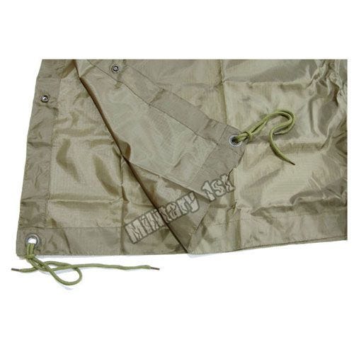 Poncho impermeabile in Ripstop in verde oliva