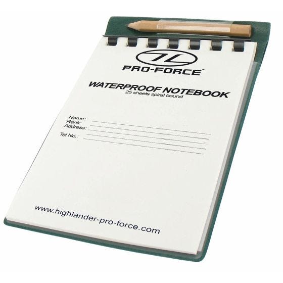 Pro-Force block notes impermeabile