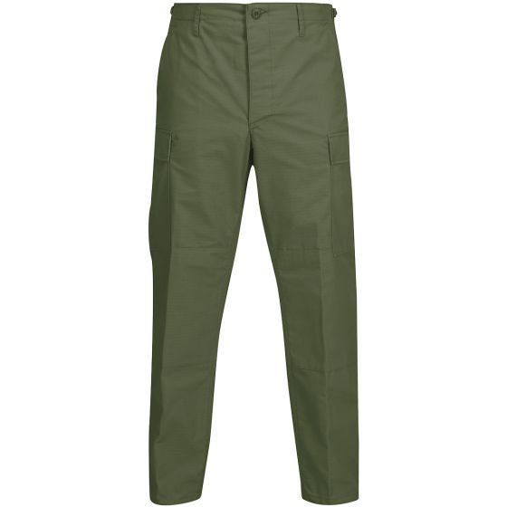 Propper pantaloni BDU con patta a bottoni in policotone in verde oliva