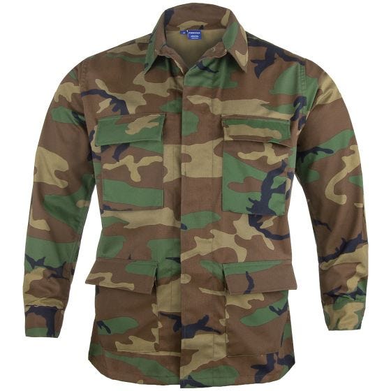 Propper giacca BDU in twill di policotone in Woodland