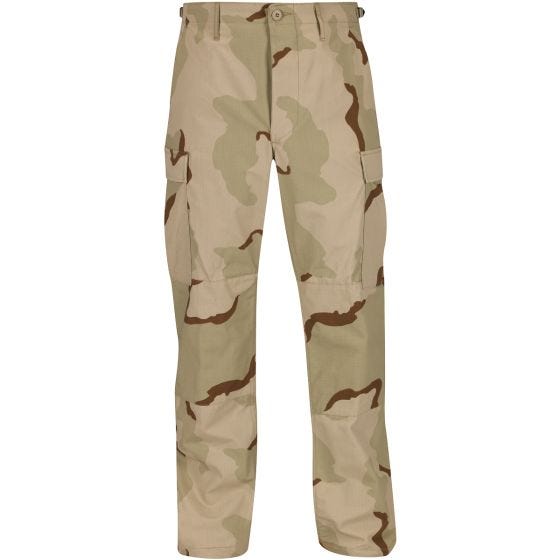Propper pantaloni BDU in cotone RipStop con patta e bottone in Desert 3 colori