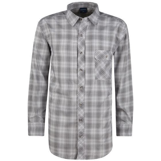 Propper camicia a maniche lunghe con chiusura a bottoni Covert in Steel Grey Plaid