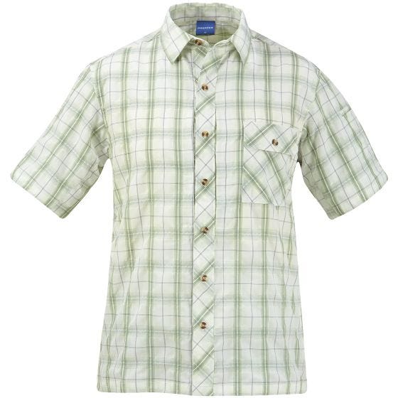 Propper camicia a maniche corte con chiusura a bottoni Covert in salvia Plaid