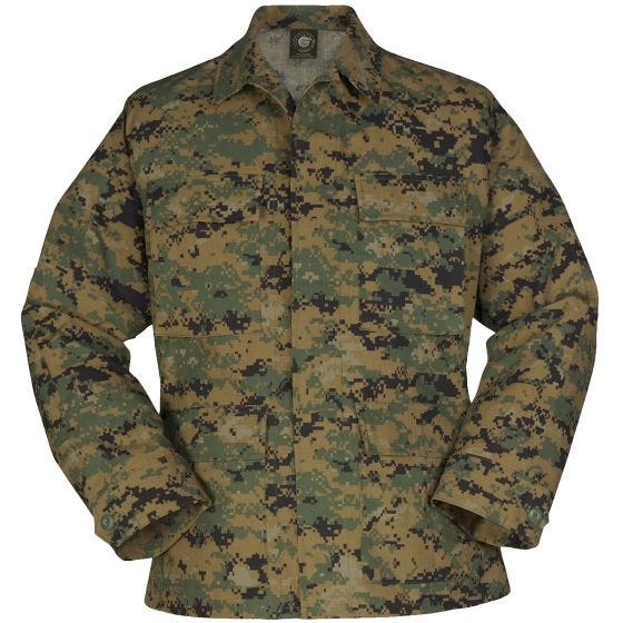 Propper giacca BDU Uniform in policotone Ripstop in Digital Wooland