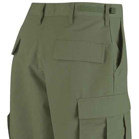 Propper pantaloni corti BDU in policotone Ripstop in verde oliva
