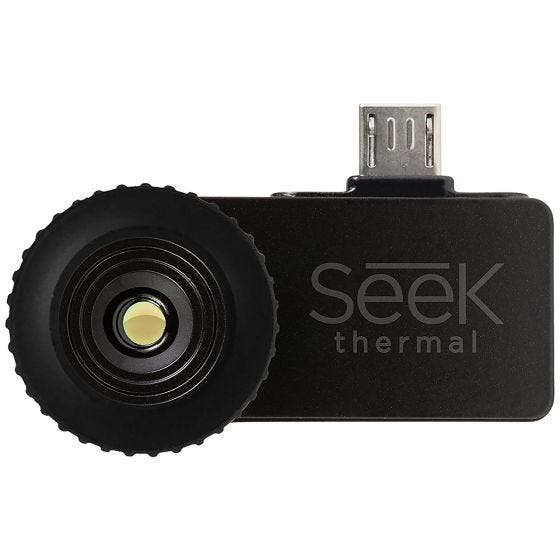 Seek Thermal rilevatore termico compatto Android in nero