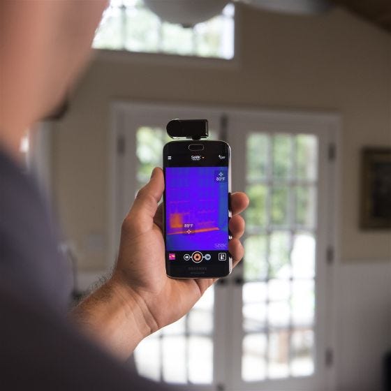 Seek Thermal rilevatore termico compatto Android in nero