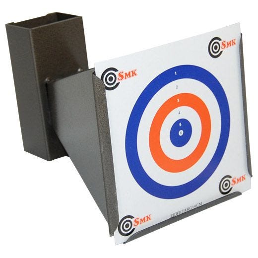 SMK supporto per bersaglio raccoglipallottole a forma di imbuto 14 x 14