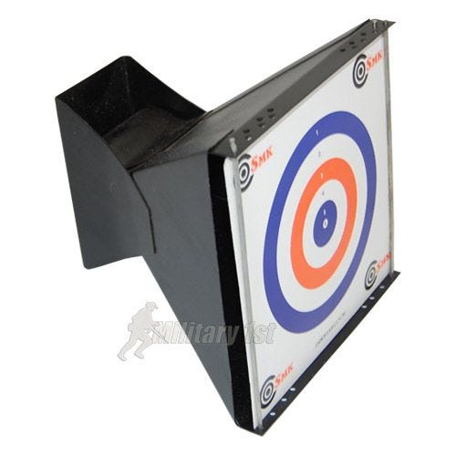 SMK supporto per bersaglio raccoglipallottole a forma di imbuto 17 x 17