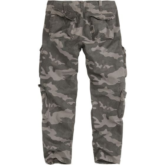 Surplus pantaloni Airborne Slimmy in Black Camo