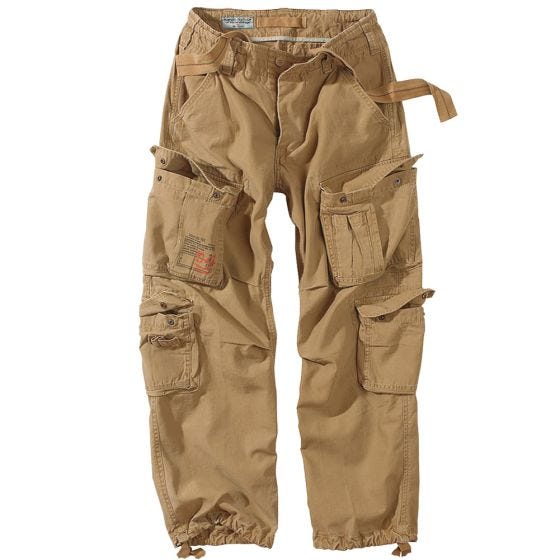 Surplus pantaloni vintage Airborne in Coyote