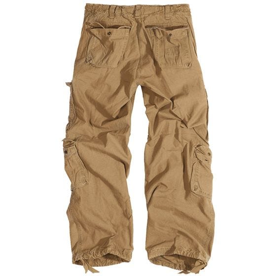 Surplus pantaloni vintage Airborne in Coyote
